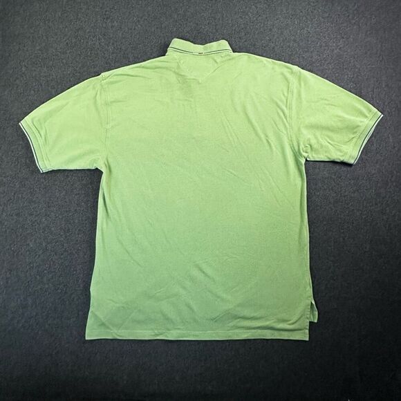 Vintage Tommy Hilfiger Golf SS Polo Shirt Mens L Green Pinehurst Golf Logo Prepp - Picture 4 of 8